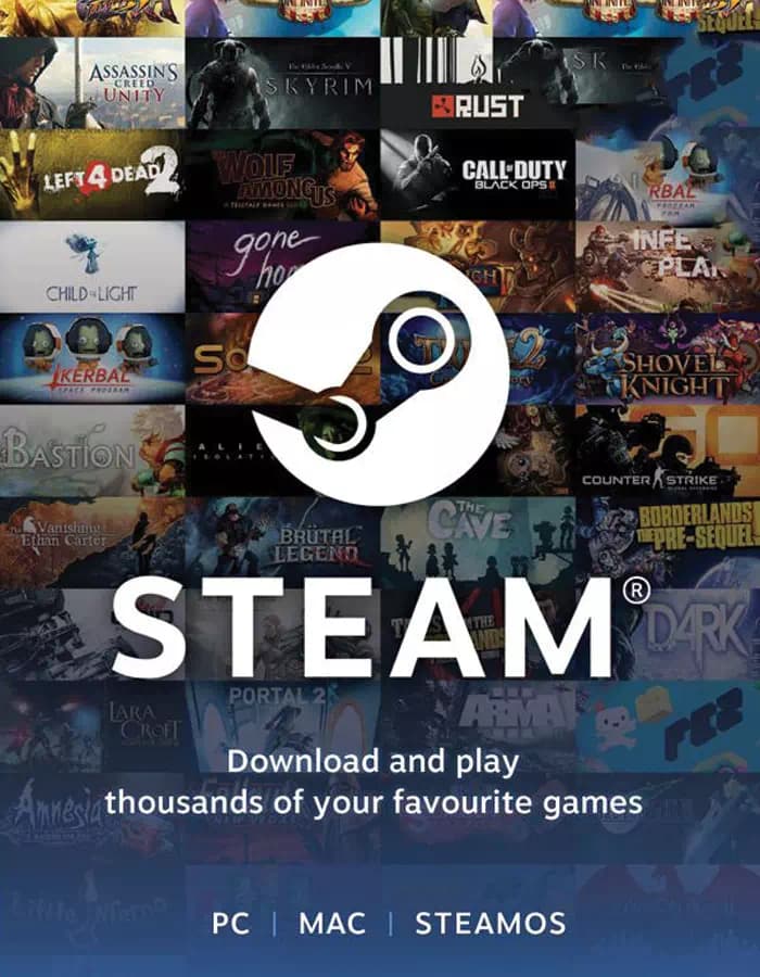 Steam Wallet 25 USD